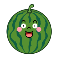 Surprising watermelon character