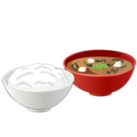 米饭和味增汤