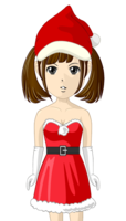 Santa cosplay girl