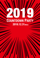 New Year's Eve countdown flyer