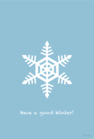 Snowflake winter greetings
