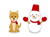 狗和雪人