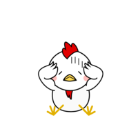 Shock chicken character