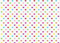 Colorful heart pattern wallpaper
