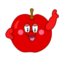 Apple character to pose
