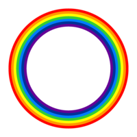 Rainbow-colored circle