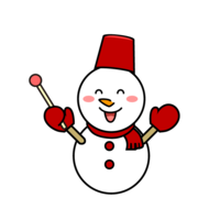 Snowman character to explain