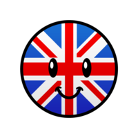 Cute British flag character