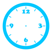 Light blue clock dial