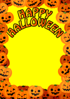 For posters of Halloween pumpkin frame
