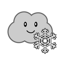 Snow cloud character