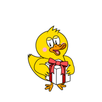 Duck character to give as a gift