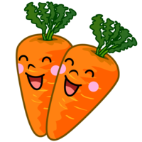 Good friend carrot character