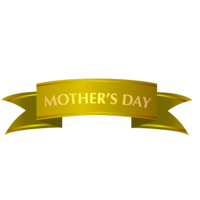 Mother's Day Gold Ribbon