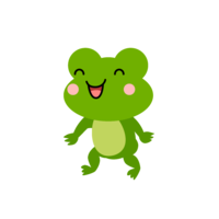Walking frog character