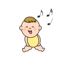 Singing baby character