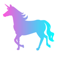 Walking unicorn gradation