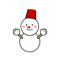 Snowman with a smile