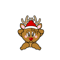 Shock reindeer character