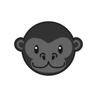 Cute gorilla face