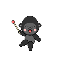 Gorilla character to explain