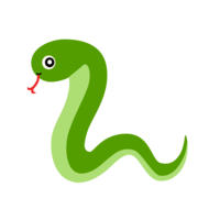 简单的绿色蛇