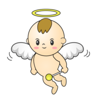 Cute baby angel