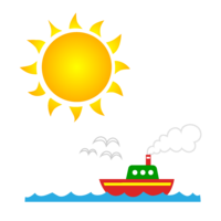 Sun and sea ship