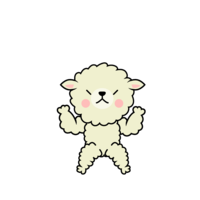 Angry sheep character