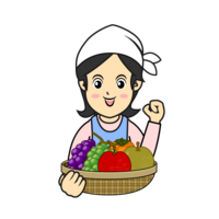 Fruit farmer woman