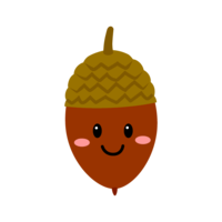 Cute acorn character