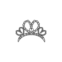 Heart tiara