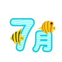 July characters of tropical fish