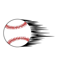 Baseball ball of fastball