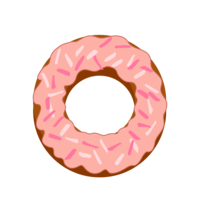 Strawberry chocolate donut