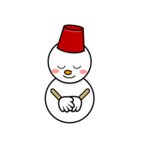 Snowman bowing