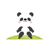 Sitting panda