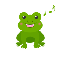唱歌的可爱青蛙