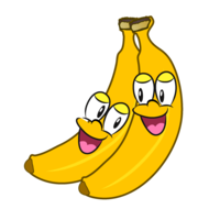 Good friend banana character