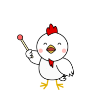 Chicken character to explain