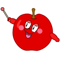 Apple character to explain