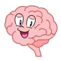 Smiley brain character