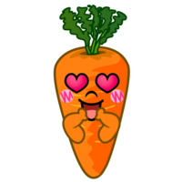 Carrot character in love