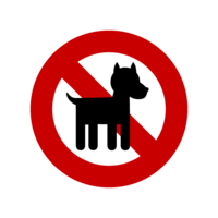 Dog walking prohibited