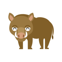 笑顔の猪