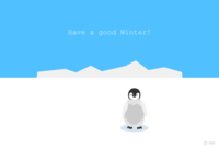 Baby penguins' winter visit