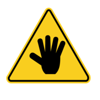 Dangerous area to touch