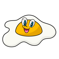 Raw egg character