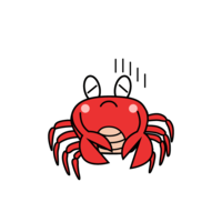 Depressed crab character