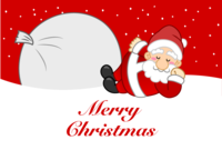 Santa's Christmas card to sleep